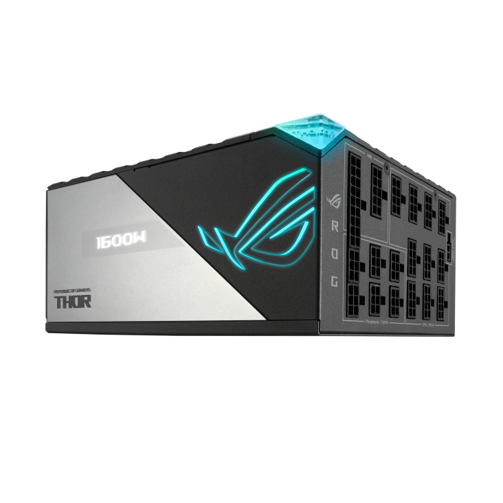 华硕 ROG 雷神二代 额定1600W 白金全模组 电源 黑 